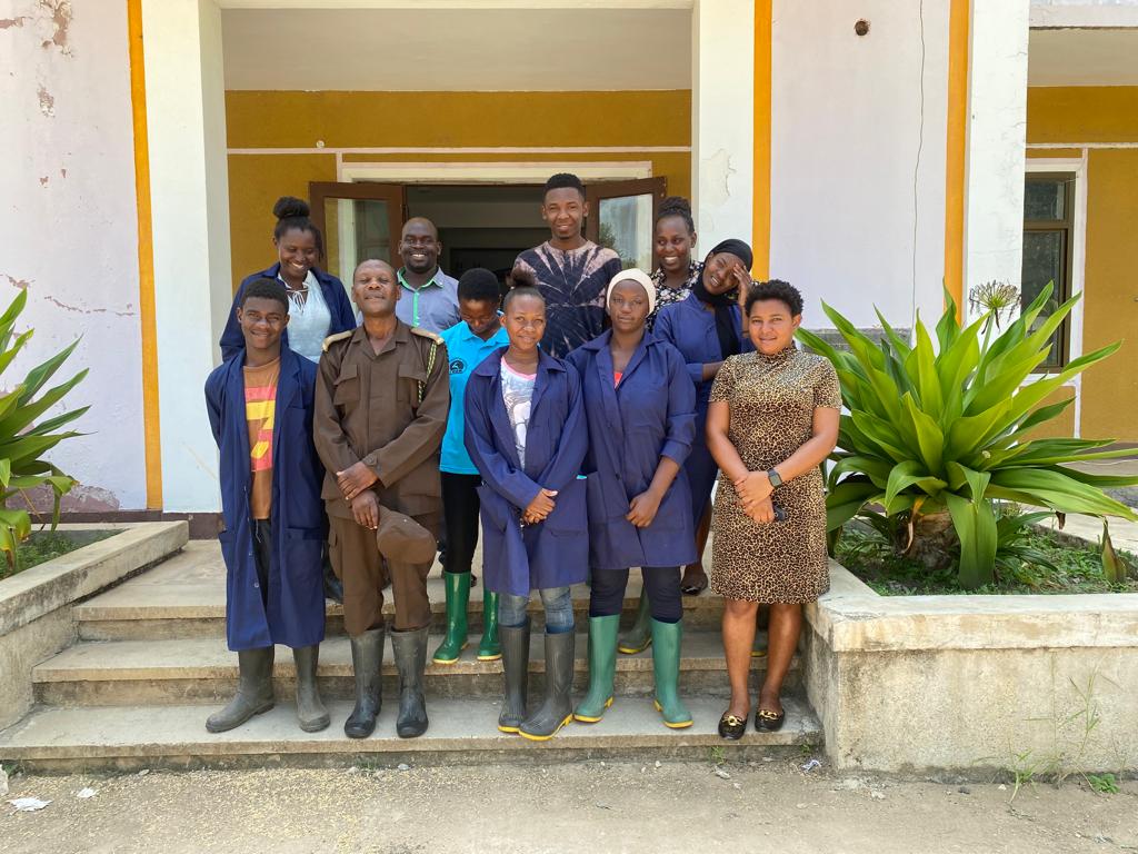 Students from Kaole Wazazi Agricultural Training College, attached to Mbigiri Prison located in Mvomero District, Morogoro for Field Practical Training, conduct a one-day study tour at TARI Dakawa on 09th March 2022