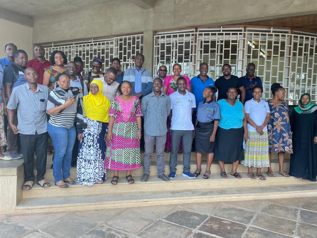 TARI Director of Administration and Human Resources Management (DAHRM), Mr. N. Msangi conducted OPRAS and client service charter training for TARI Kibaha staffs