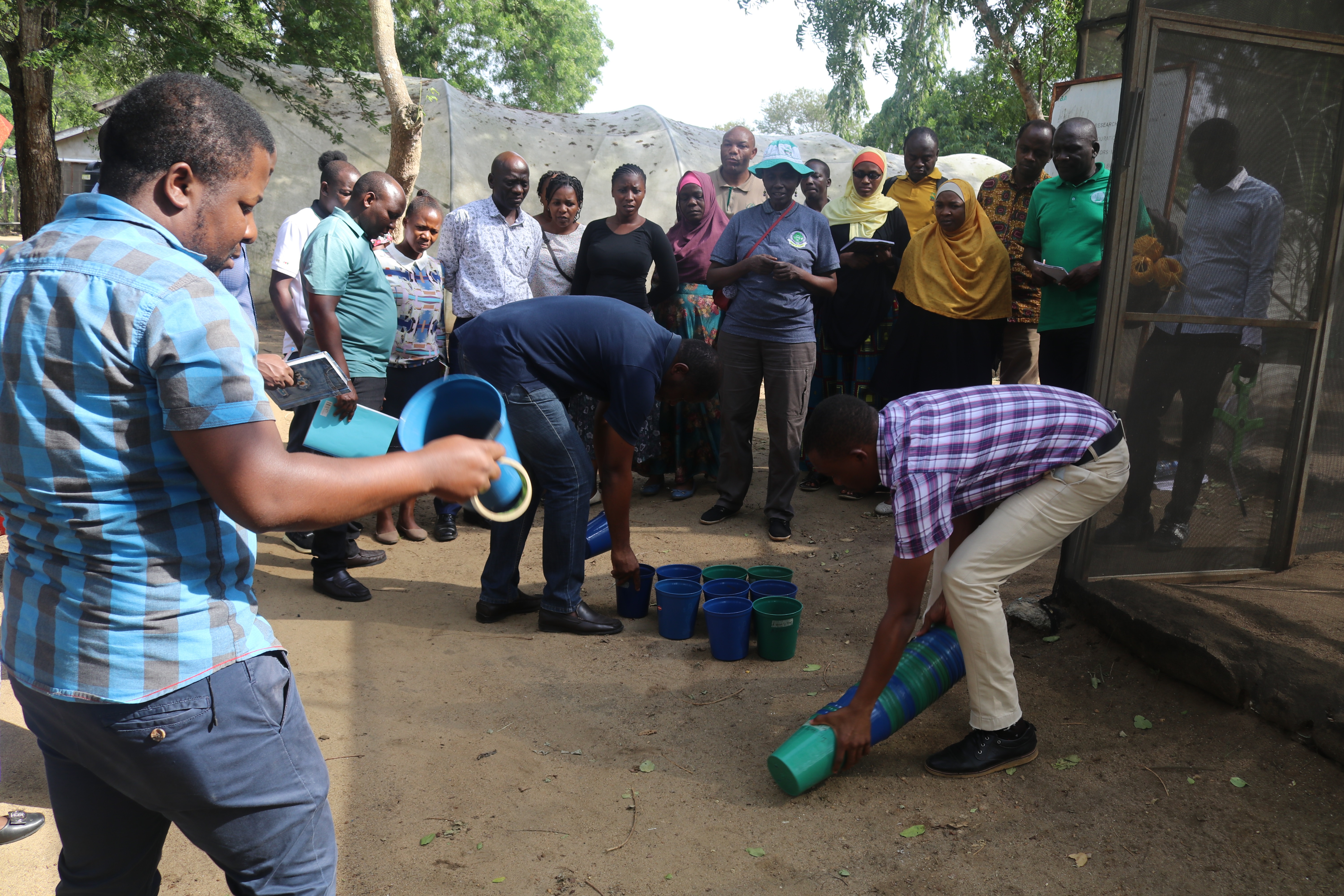 Scientists and Field Officers from TARI Kibaha During Field Practical Training 