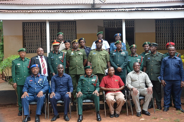 Military Officers from the National Defense College (NDC) visited TARI Naliendele