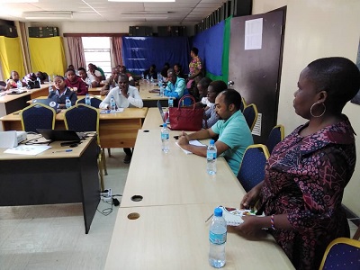 Ms. Rose Matiko Ubwe, Acting Center Director TARI Selian officiates Traidic comparison of technologies(Tricot) training at TARI Selian Center