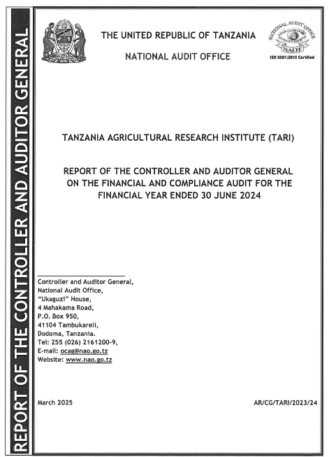 REPORT ON THE AUDIT OF FINANCIAL STATEMENTS