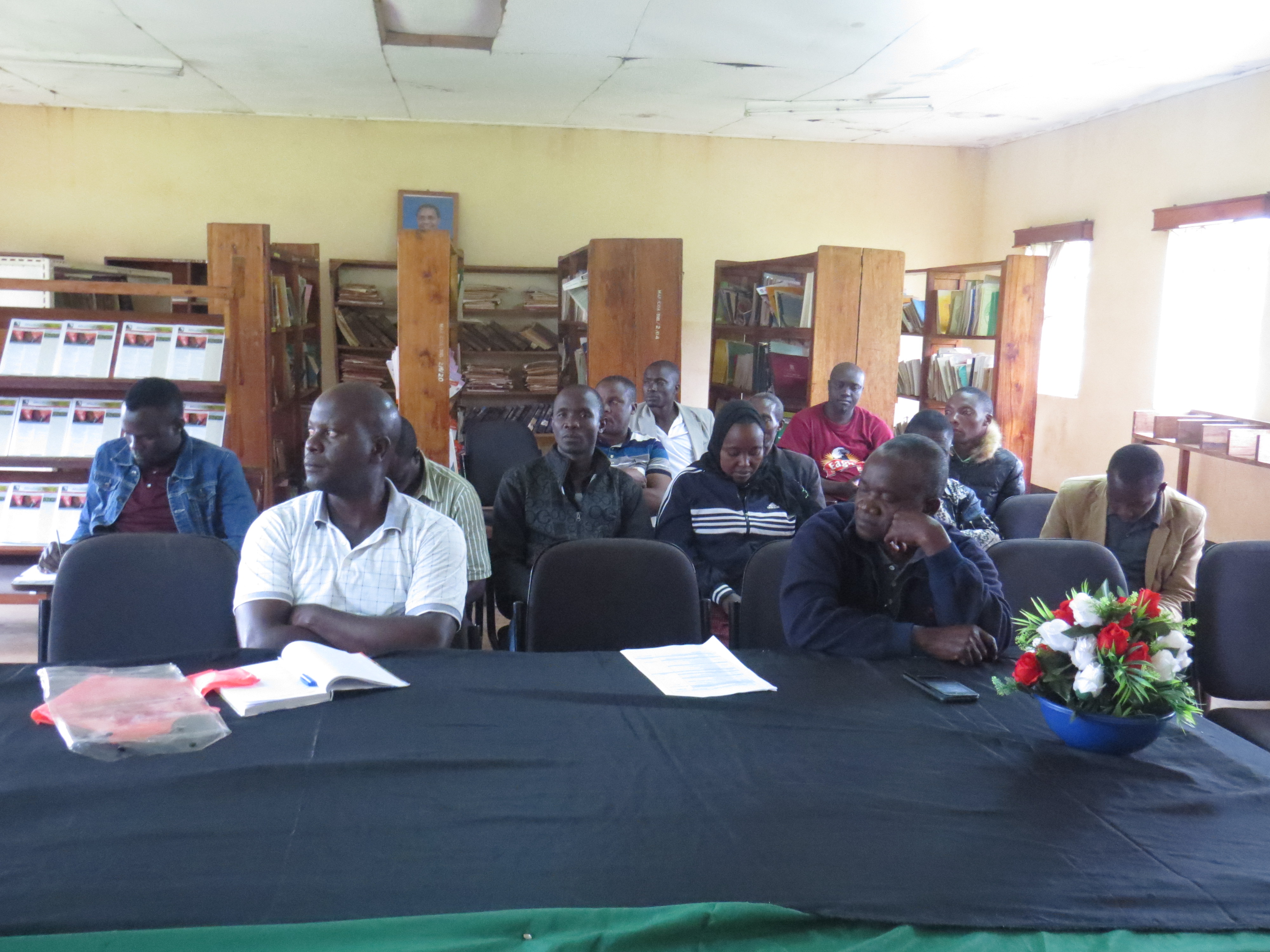 Training on banana good agricultural practices (GAPs) at TARI Maruku