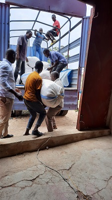 Tari Hombolo have been an excellent center for production and distribution of improved sorghum seeds as shown by picture people packing tones of Macia variety seeds for season 2022.