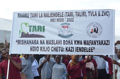 Participation on the 2022, Labour Day in Mtwara region