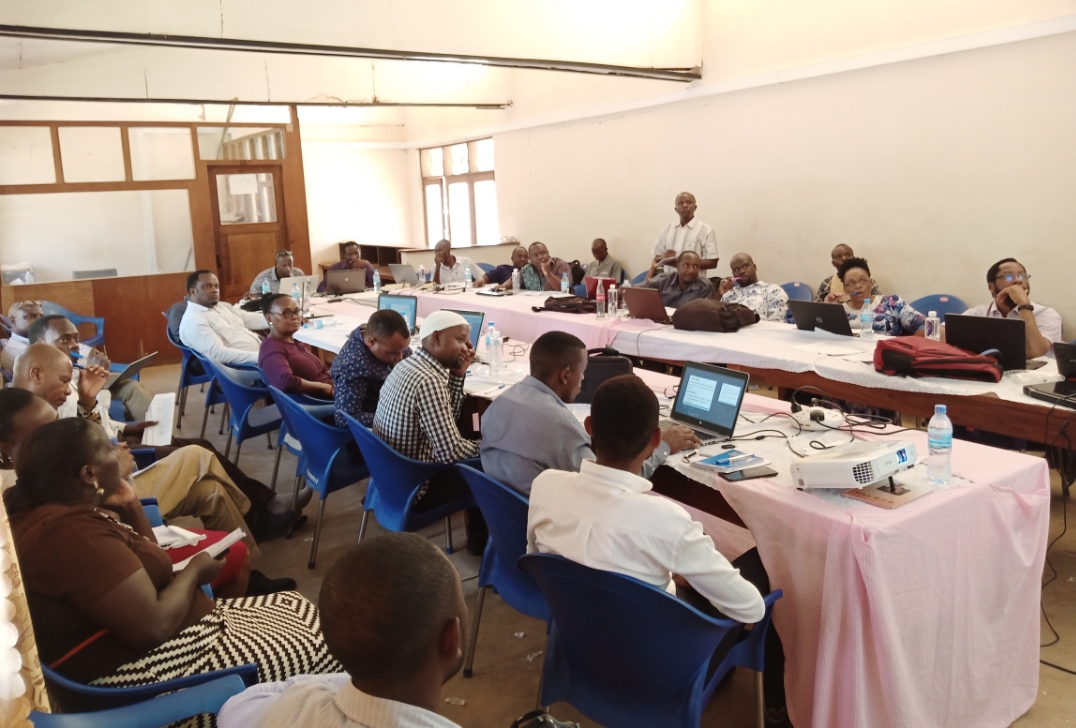 Ongoing Internal Program review meeting held at TARI Tumbi, involving TARI Kihinga and TARI Tumbi Research Center