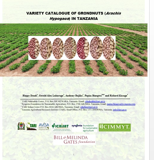 VARIETY CATALOGUE OF GROUNDNUTS (Arachis Hypogaea) IN TANZANIA